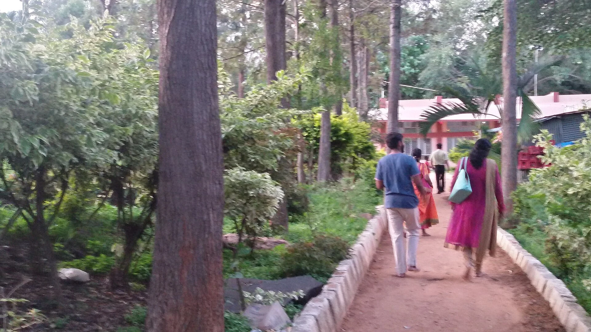 भारत के एक पार्क में सुबह की सैर